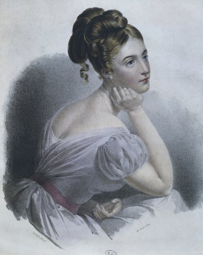 Daydreaming by Claude Marie Dubufe
